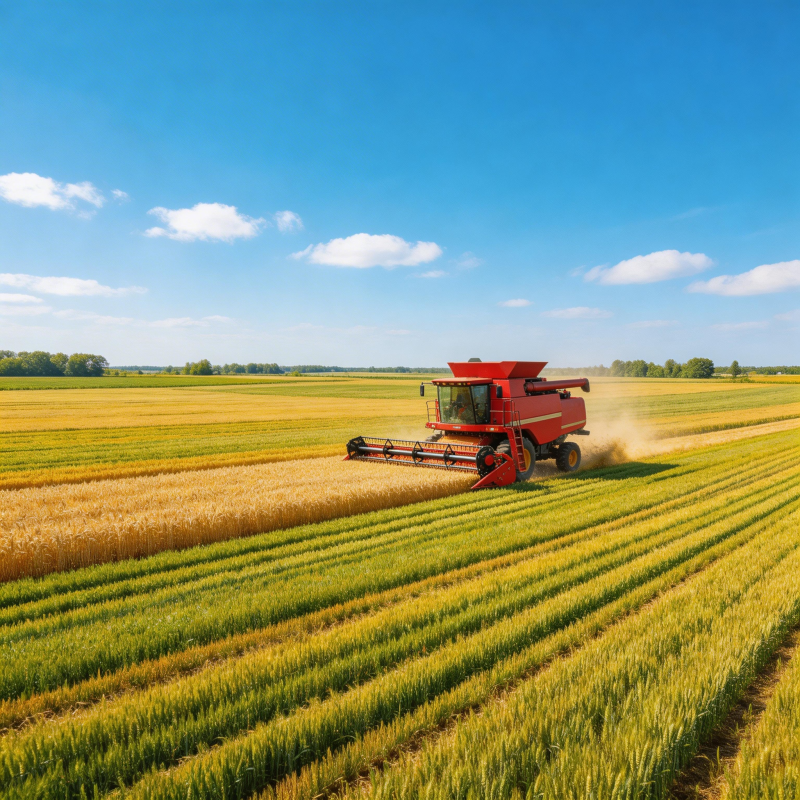 丰收季节的田野图片