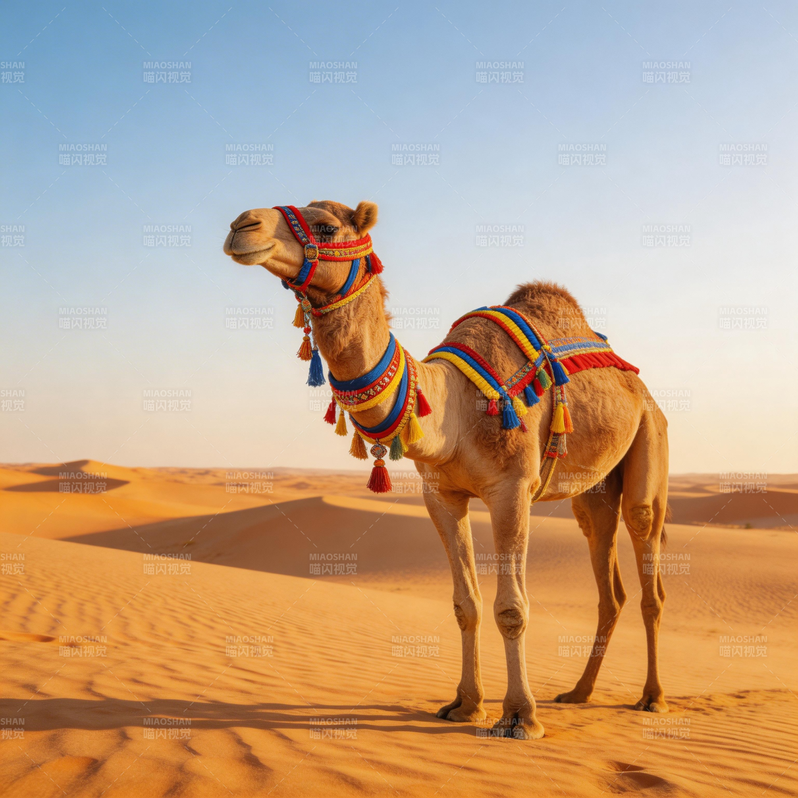 沙漠骆驼行图片