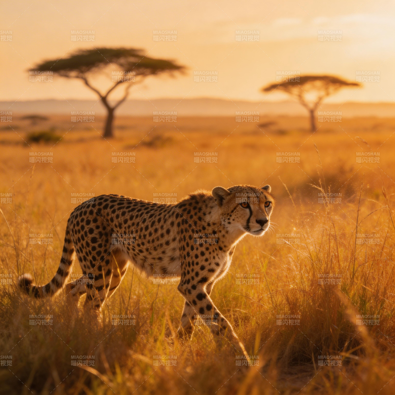 草原上的猎豹图片