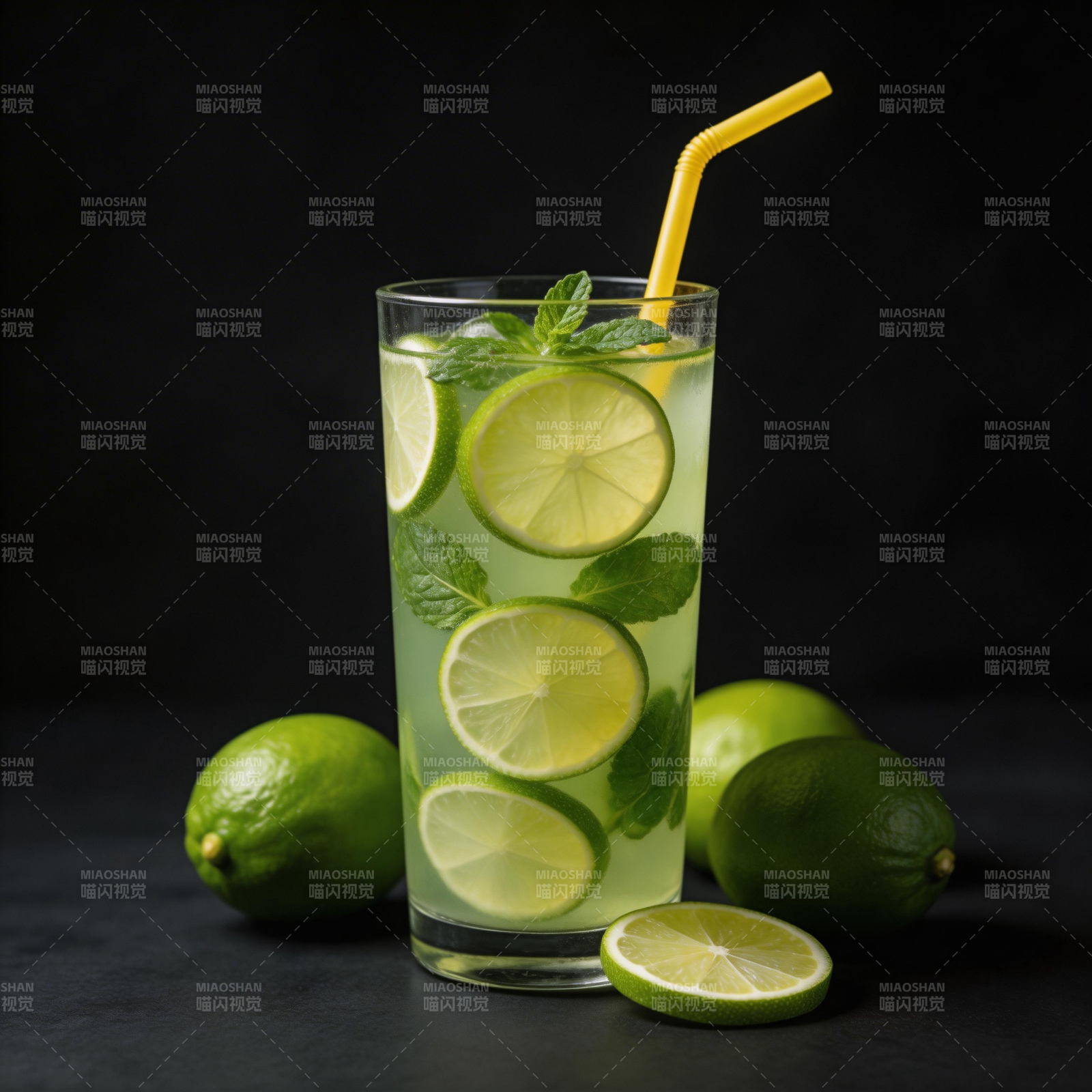 青柠薄荷饮图片