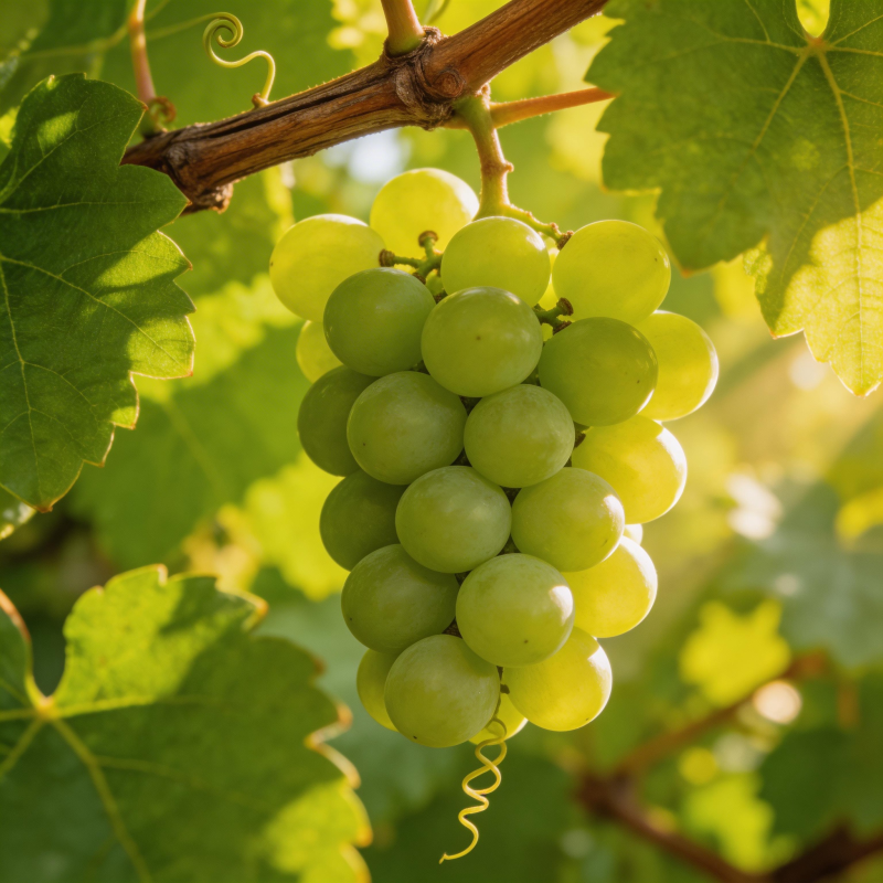 青葡萄挂枝头图片