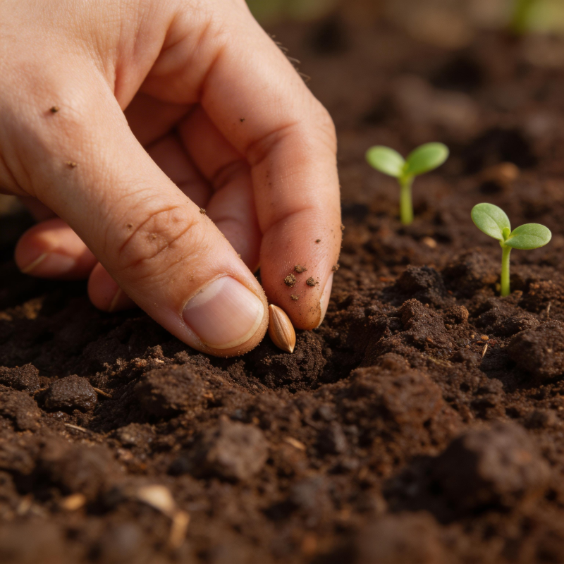 播下希望的种子图片