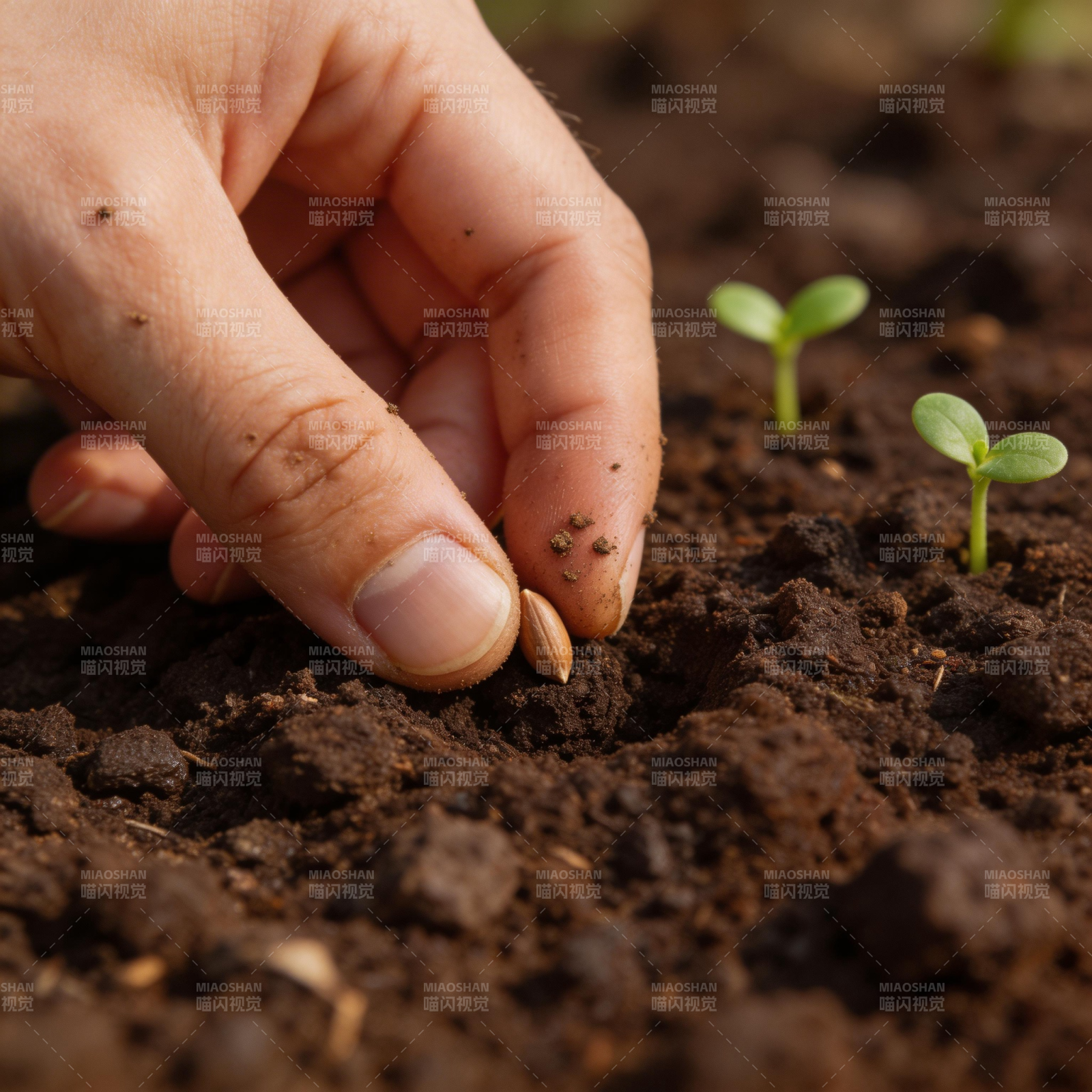 播下希望的种子图片