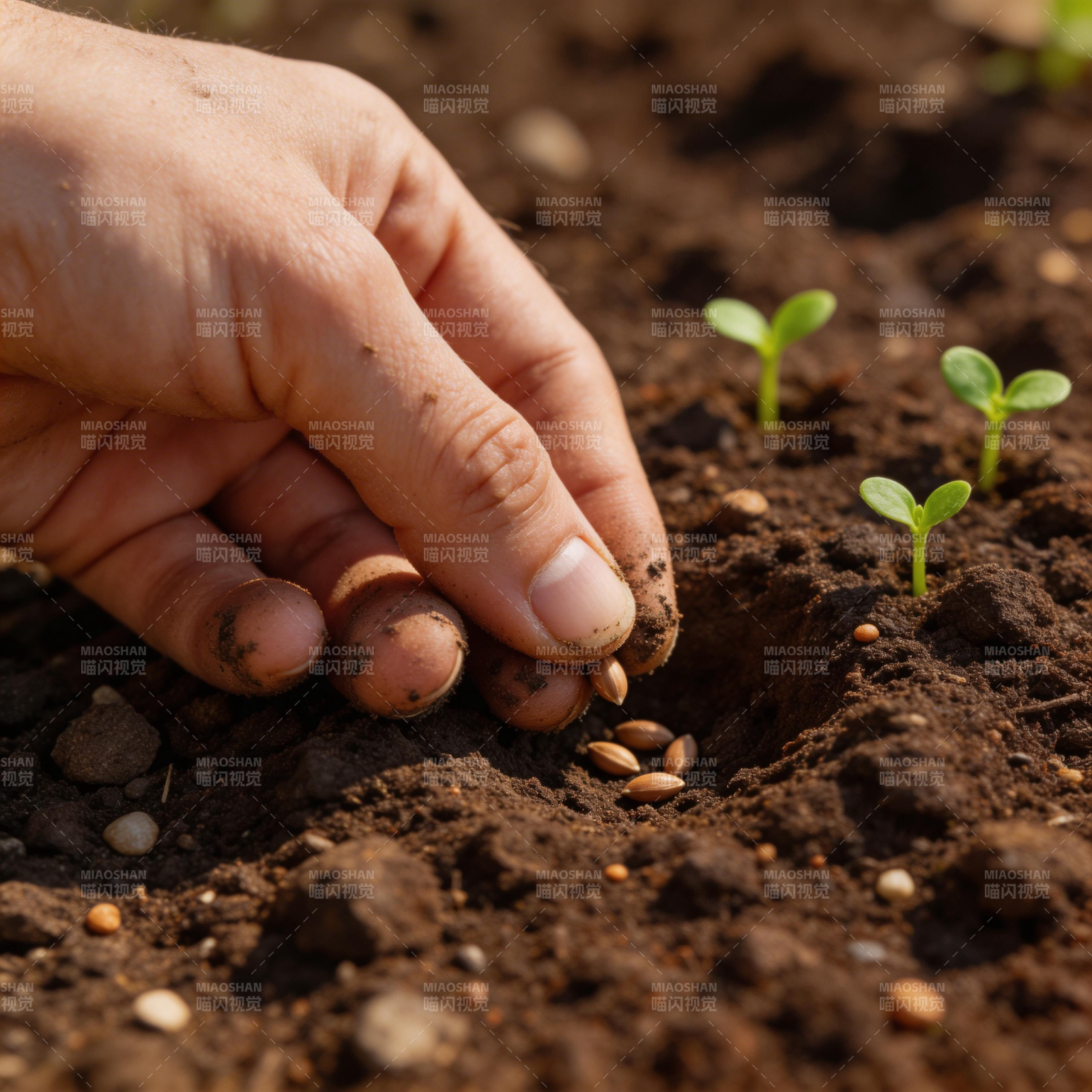 播下希望的种子图片