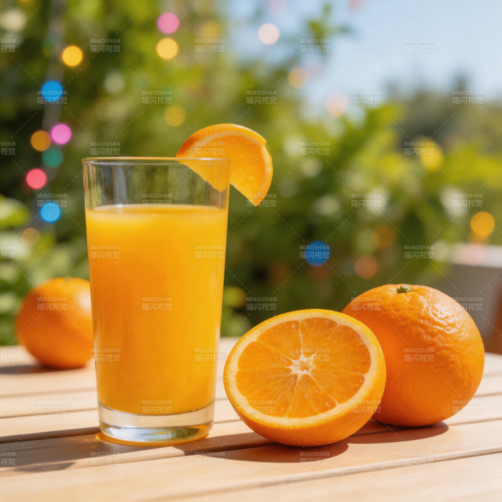 橙汁鲜榨 阳光相伴图片