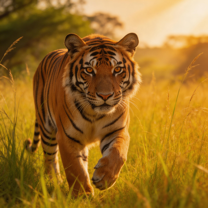 虎影掠草间图片