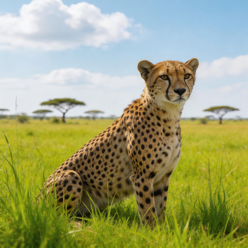 草原上的猎豹图片