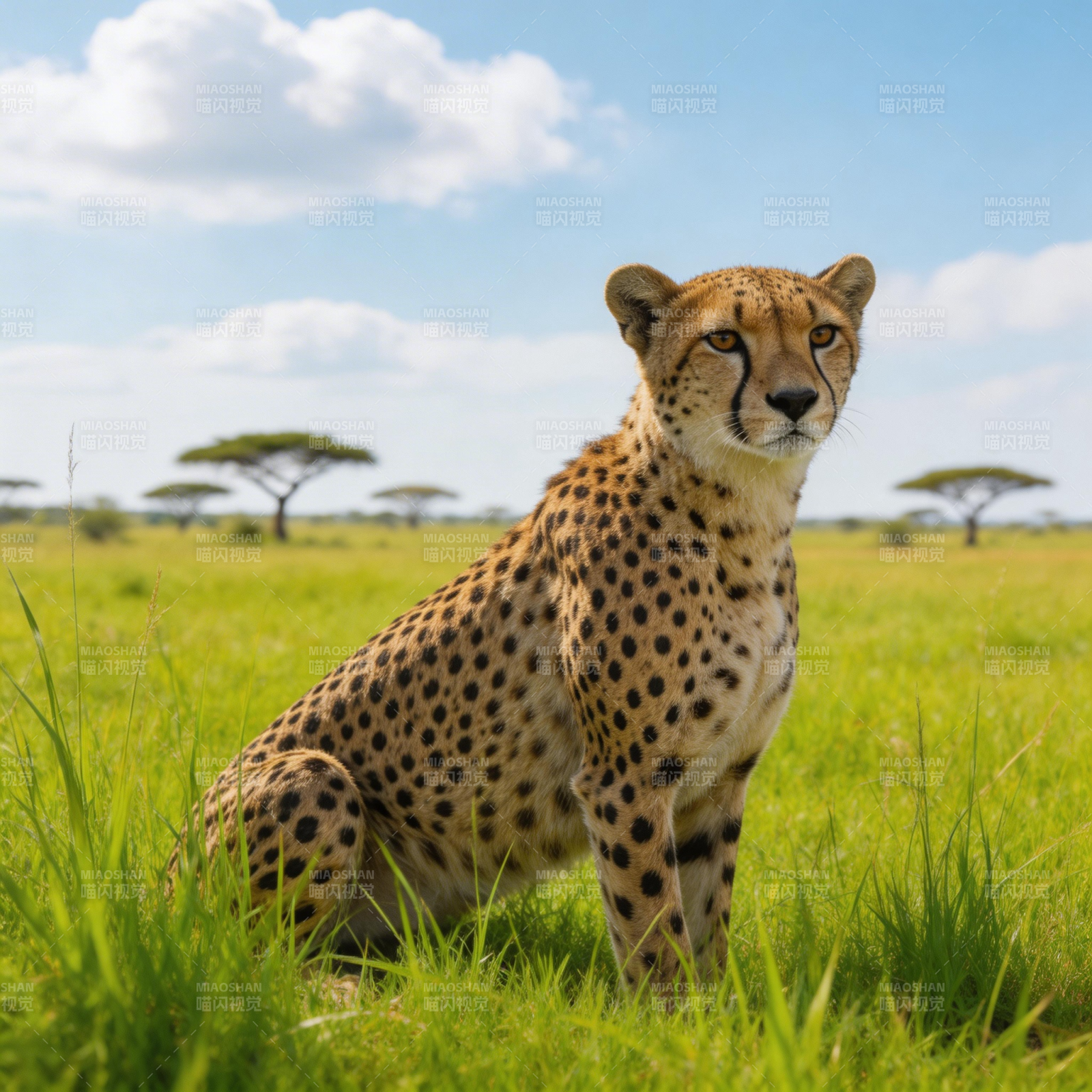 草原上的猎豹图片