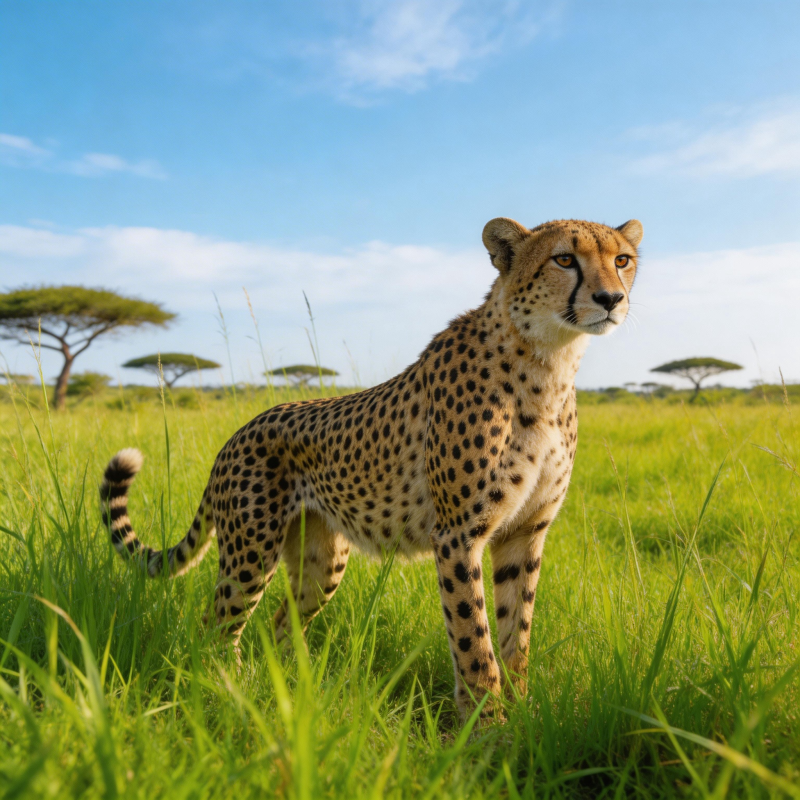 草原上的猎豹图片