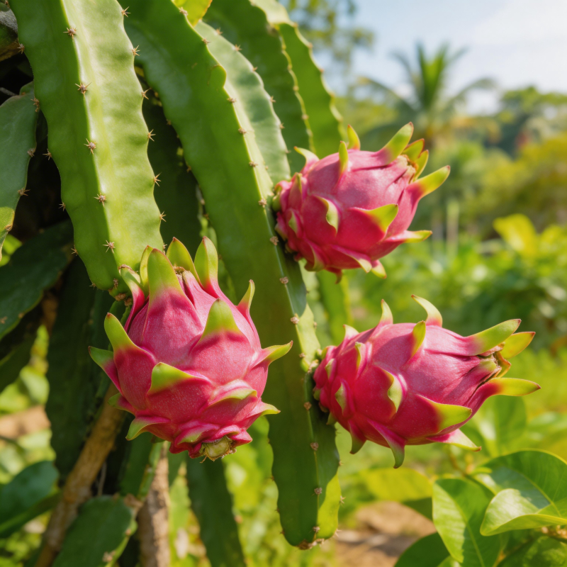 火龙果绽放枝头图片