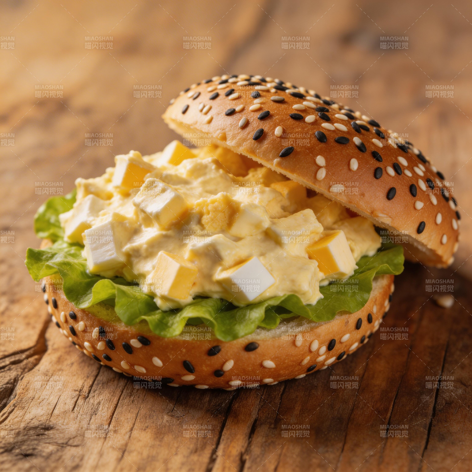 蛋黄酱汉堡图片