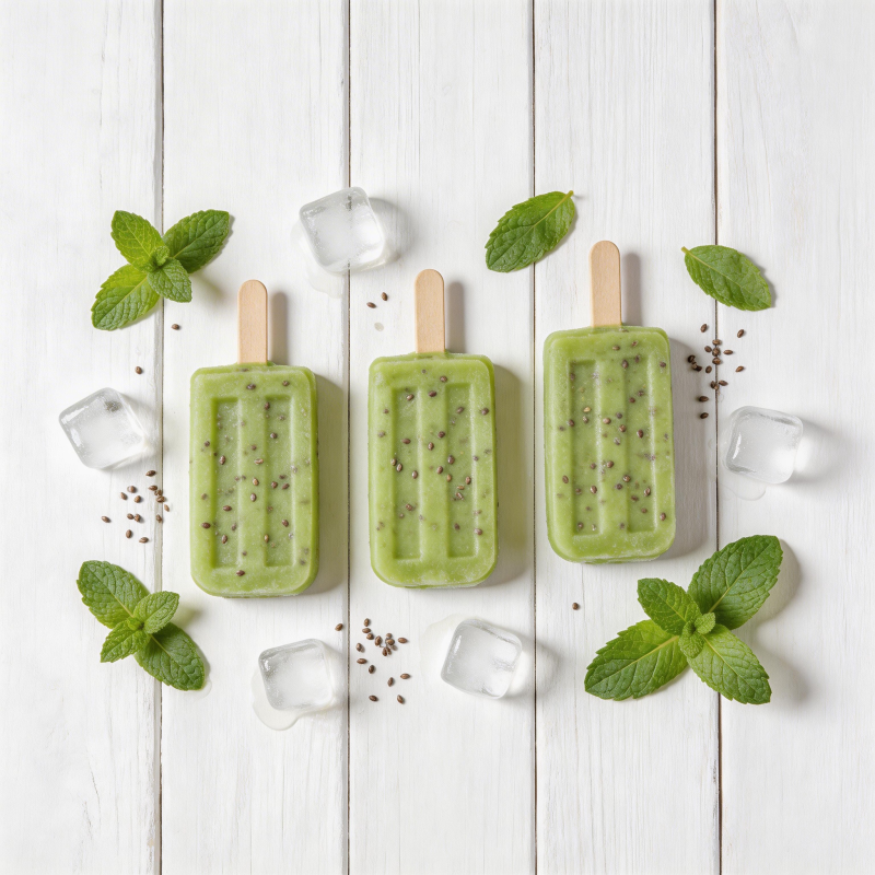 薄荷冰棒清凉一夏图片