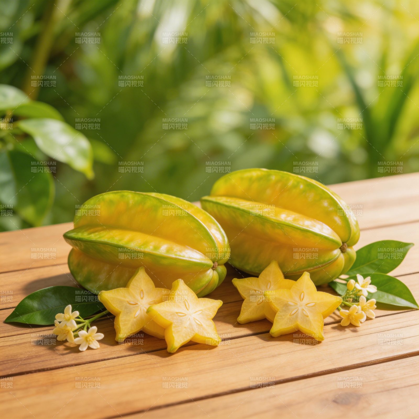 杨桃切片 星形果香图片