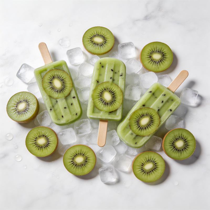 奇异果冰棒清凉一夏图片