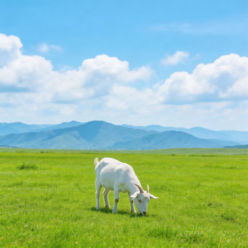 草原上的白羊图片