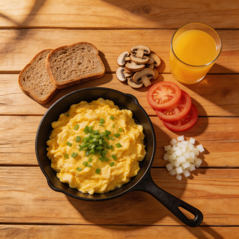 早餐煎蛋配吐司图片