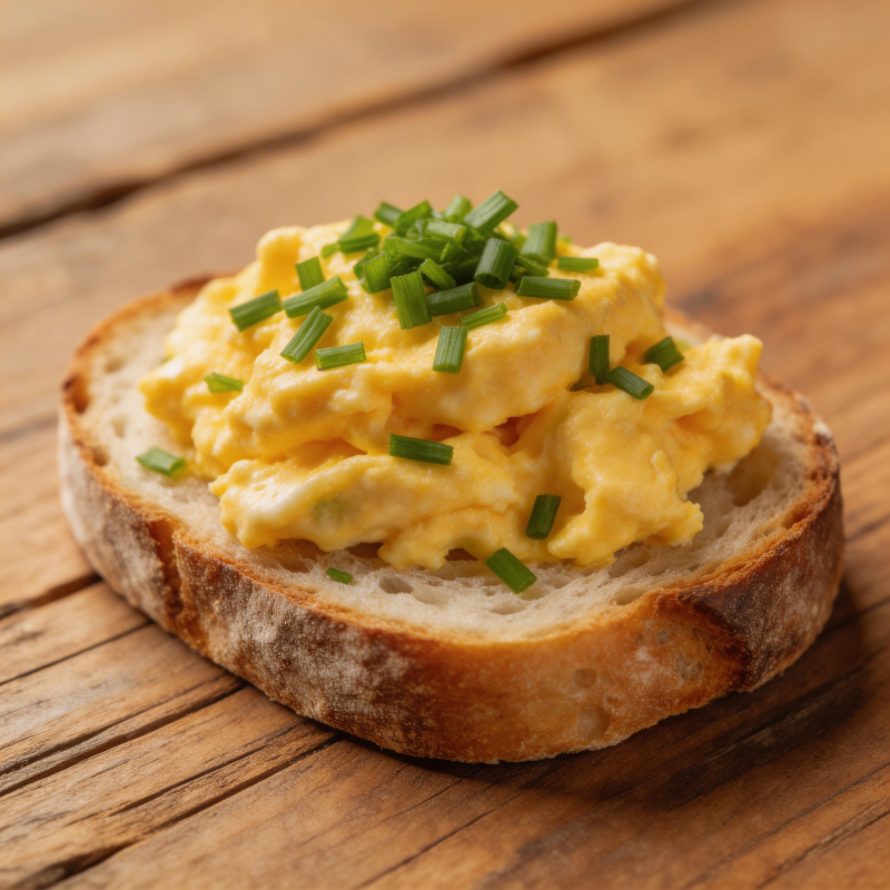 香葱炒蛋吐司图片