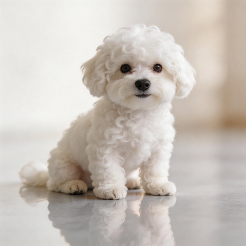 可爱卷毛小狗图片