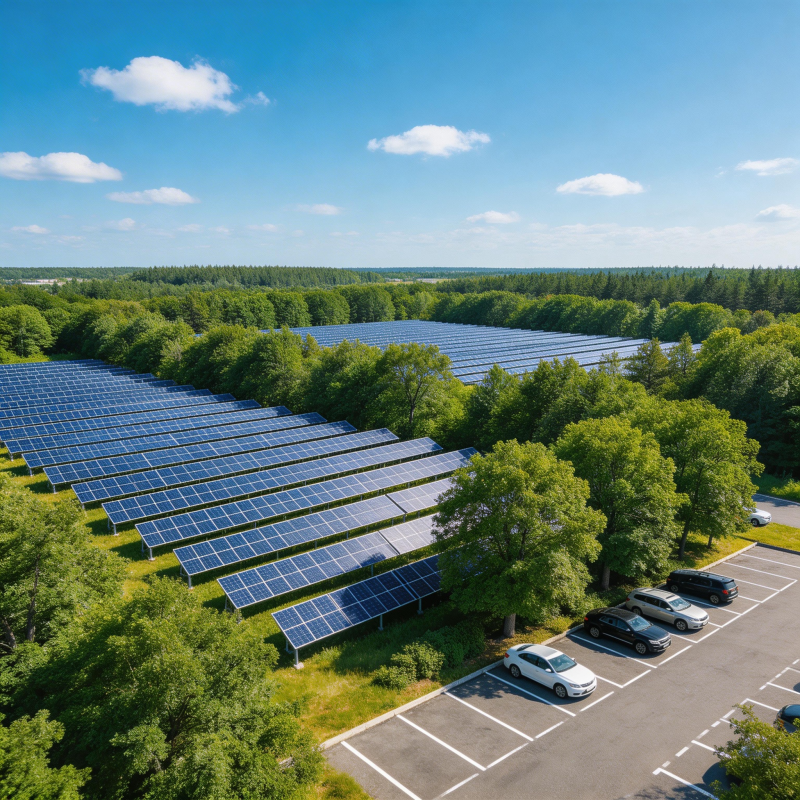 太阳能电站航拍图片