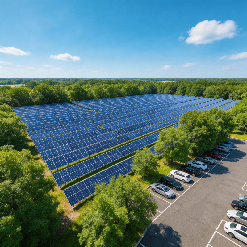 太阳能电站全景图片