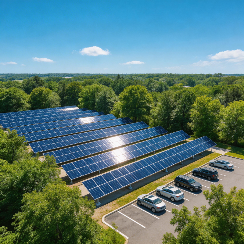 太阳能停车棚图片