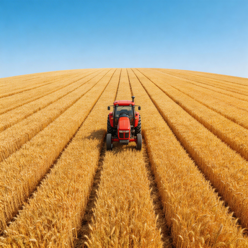 金田红拖拉机图片