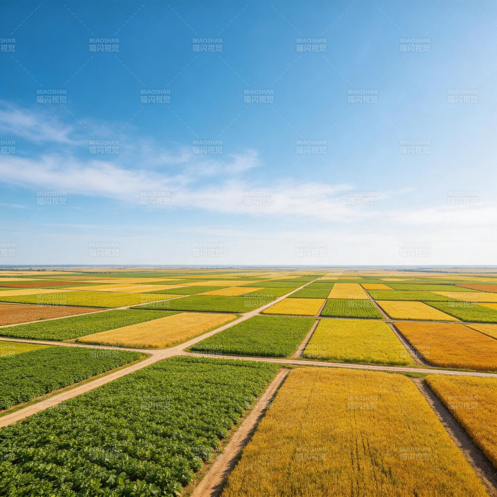 田野纵横 色彩斑斓图片