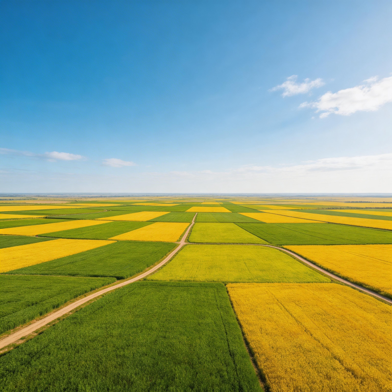 金黄绿野纵横交错图片