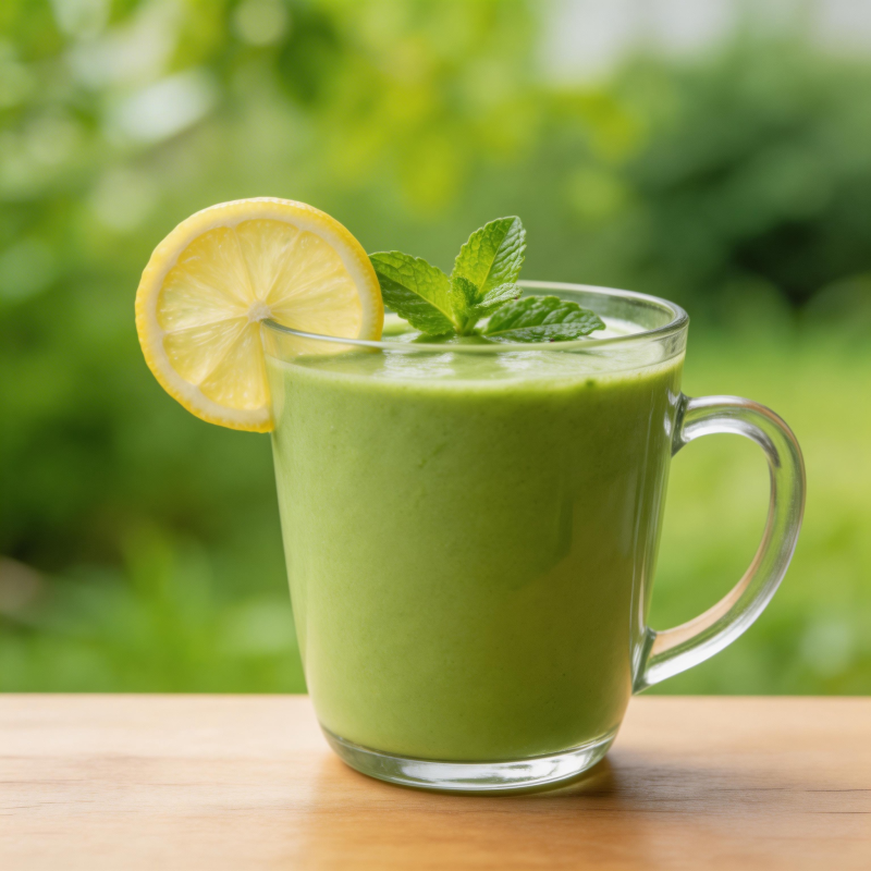 清新抹茶饮图片