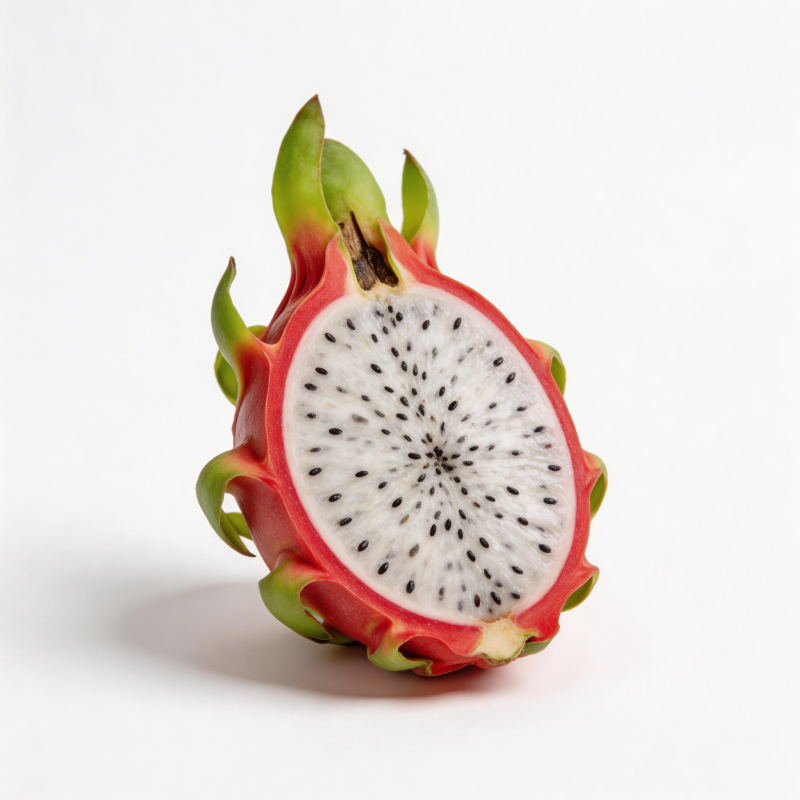 火龙果切面特写图片