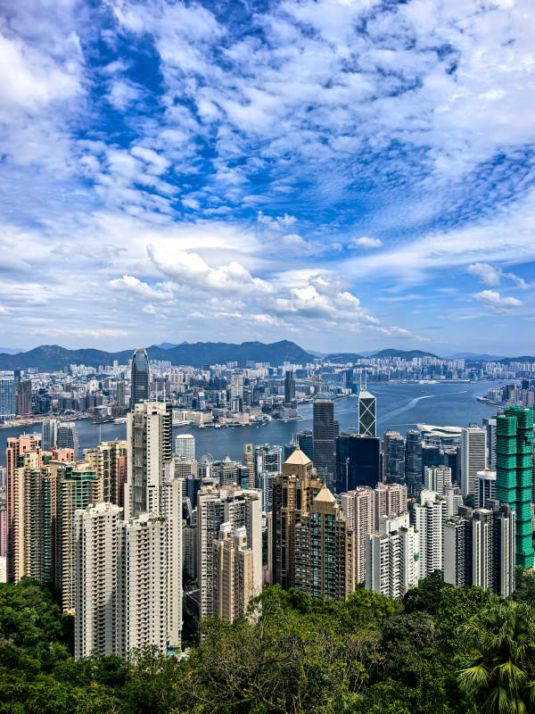 香港天际线美景图片