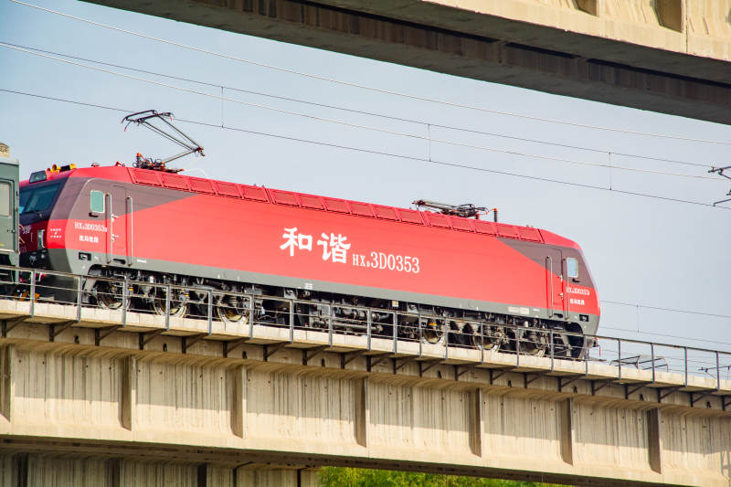 和谐号列车飞驰图片