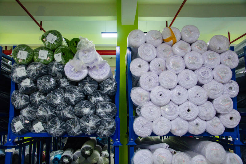 纱线仓库实拍图片