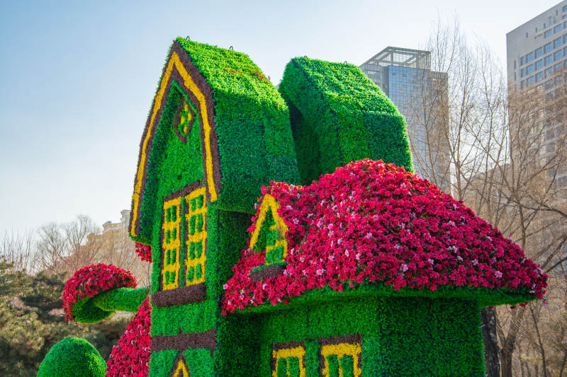 花艺景观童话屋图片
