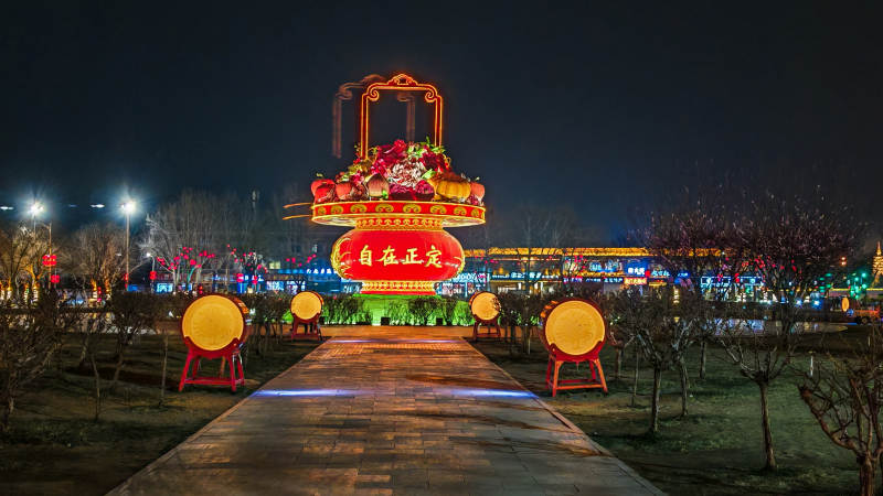 夜游灯会盛景图片