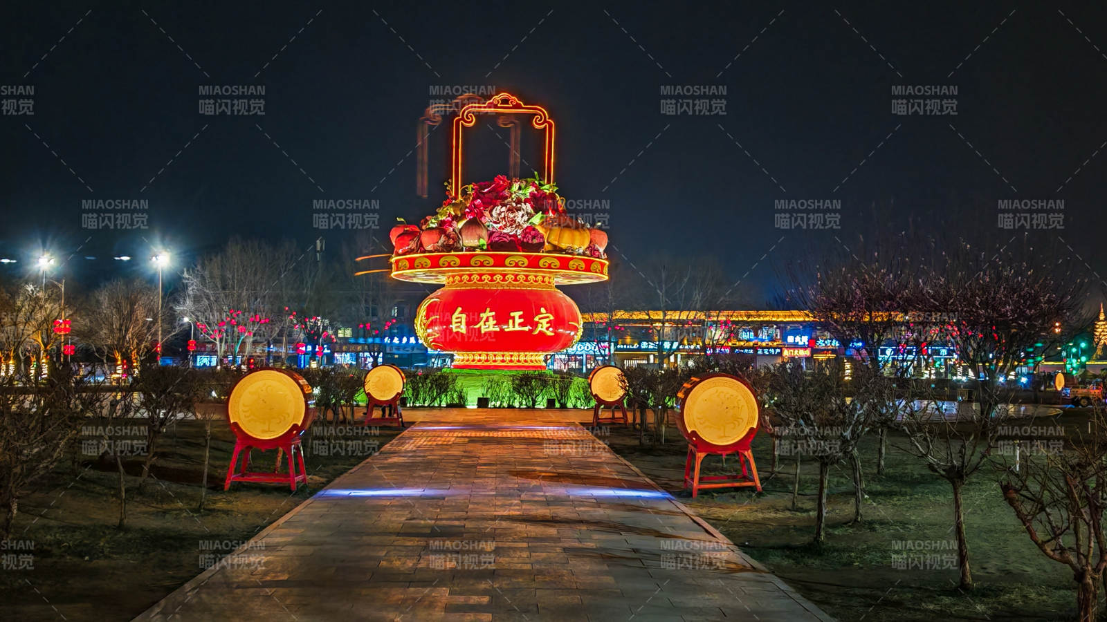 夜游灯会盛景图片