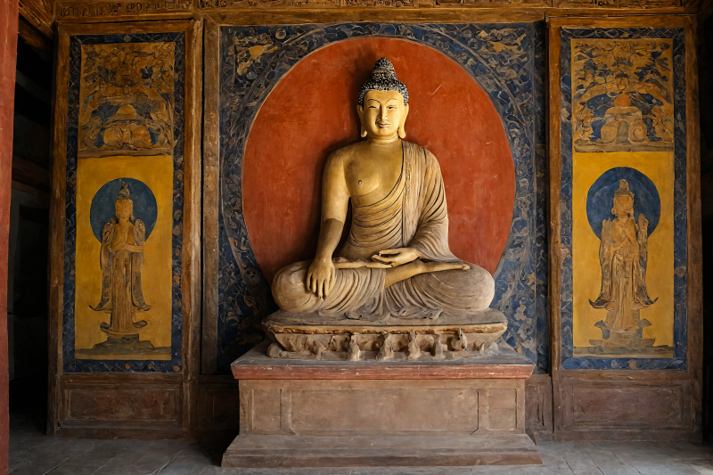 佛像静坐禅定图图片