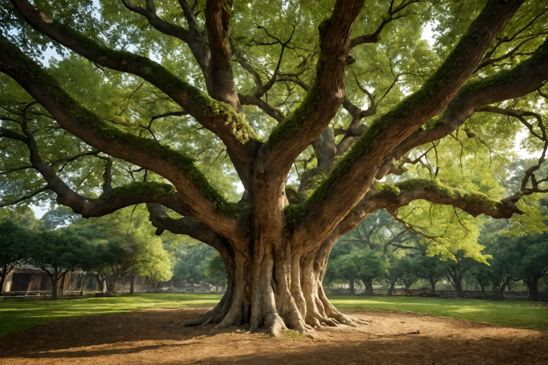古树参天 绿荫如盖图片