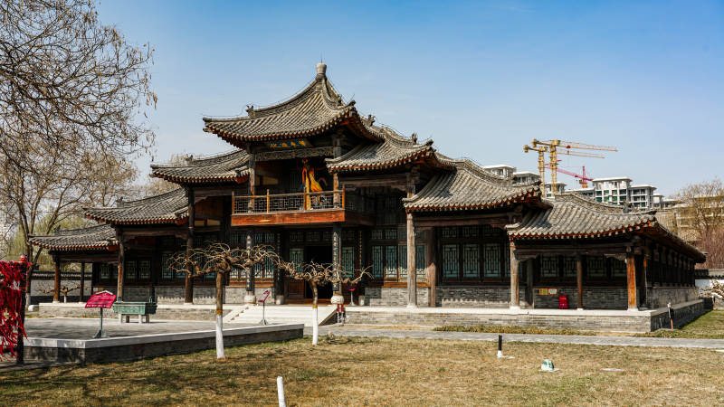 古建筑庭院风光图片