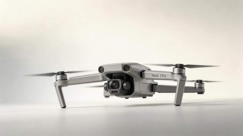 银灰色四轴无人机Navik 3 Pro特图片