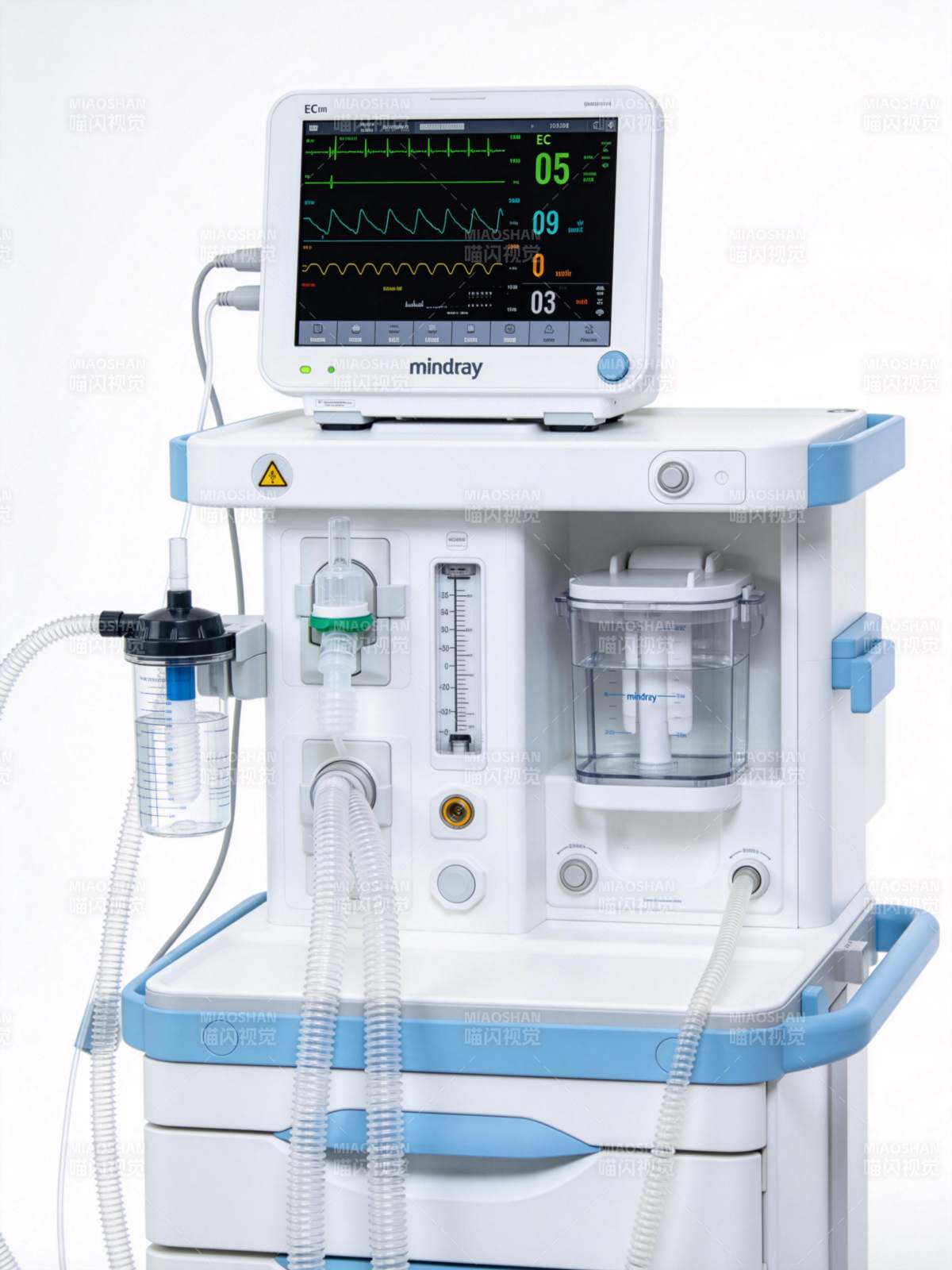迈瑞品牌医疗监护呼吸机设备特写图片