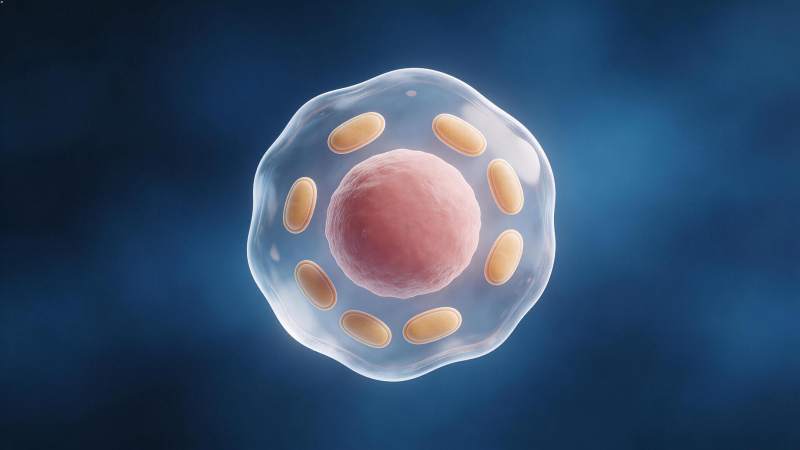 细胞结构示意图展示细胞核与细胞器分布图片