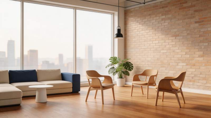 现代简约风格室内客厅空间设计展示图片