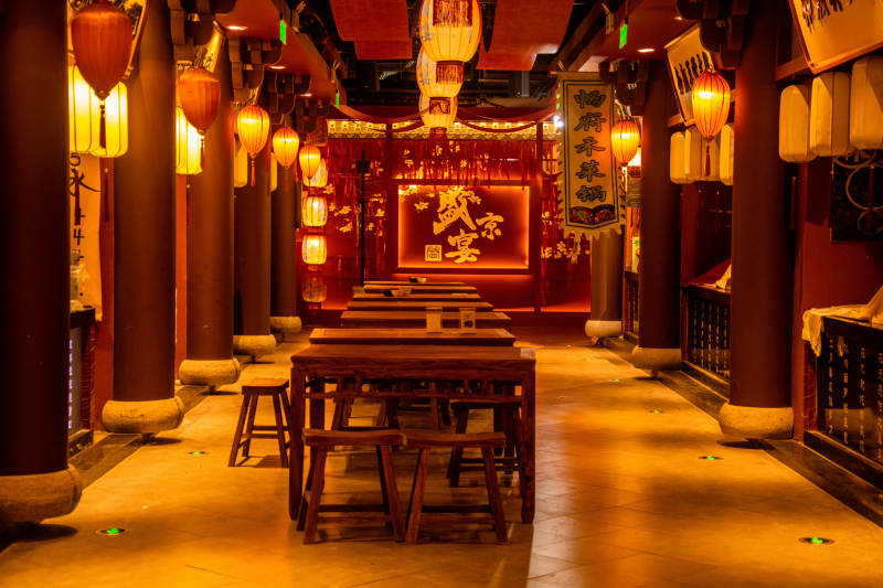 古色古香的茶馆图片