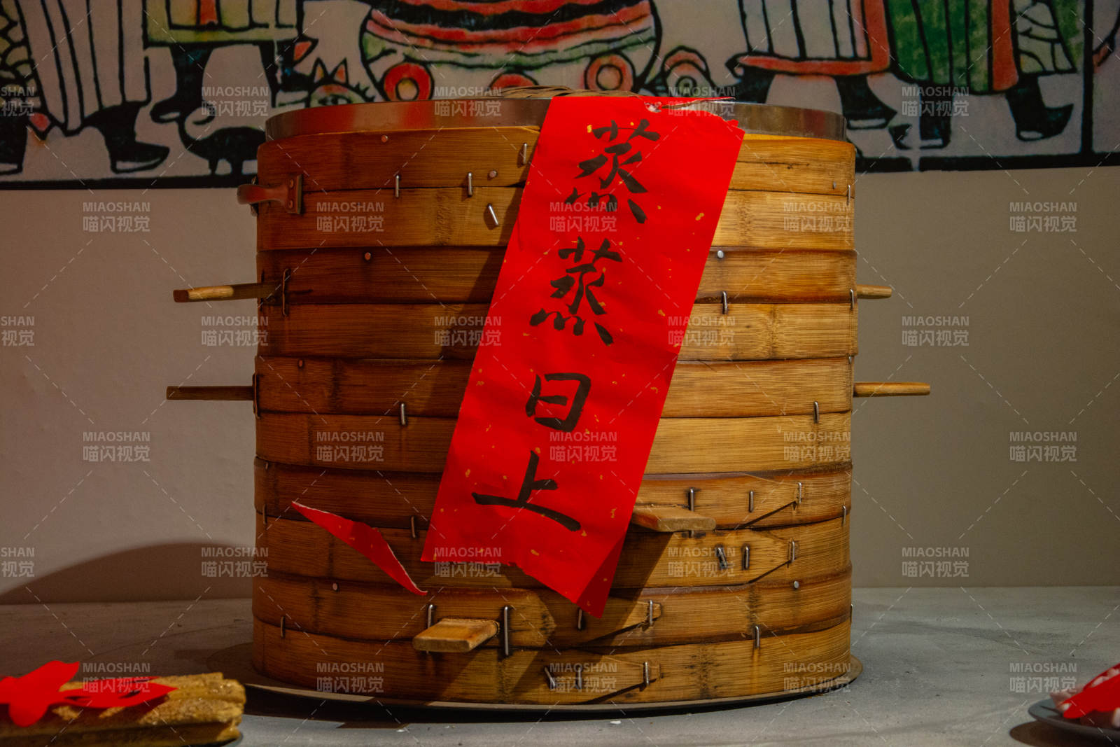 蒸蒸日上 竹笼迎春图片