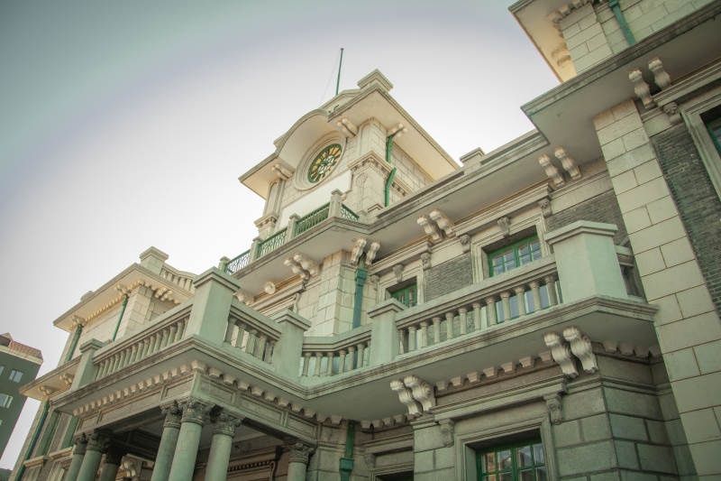 古典建筑钟楼图片