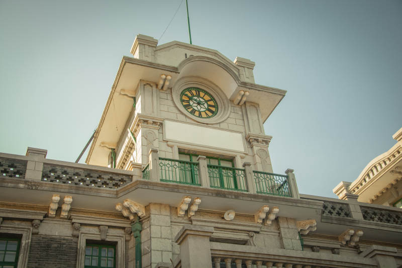 钟楼建筑特写图片