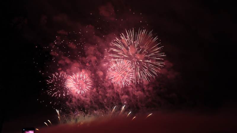 璀璨烟花夜空绽放图片