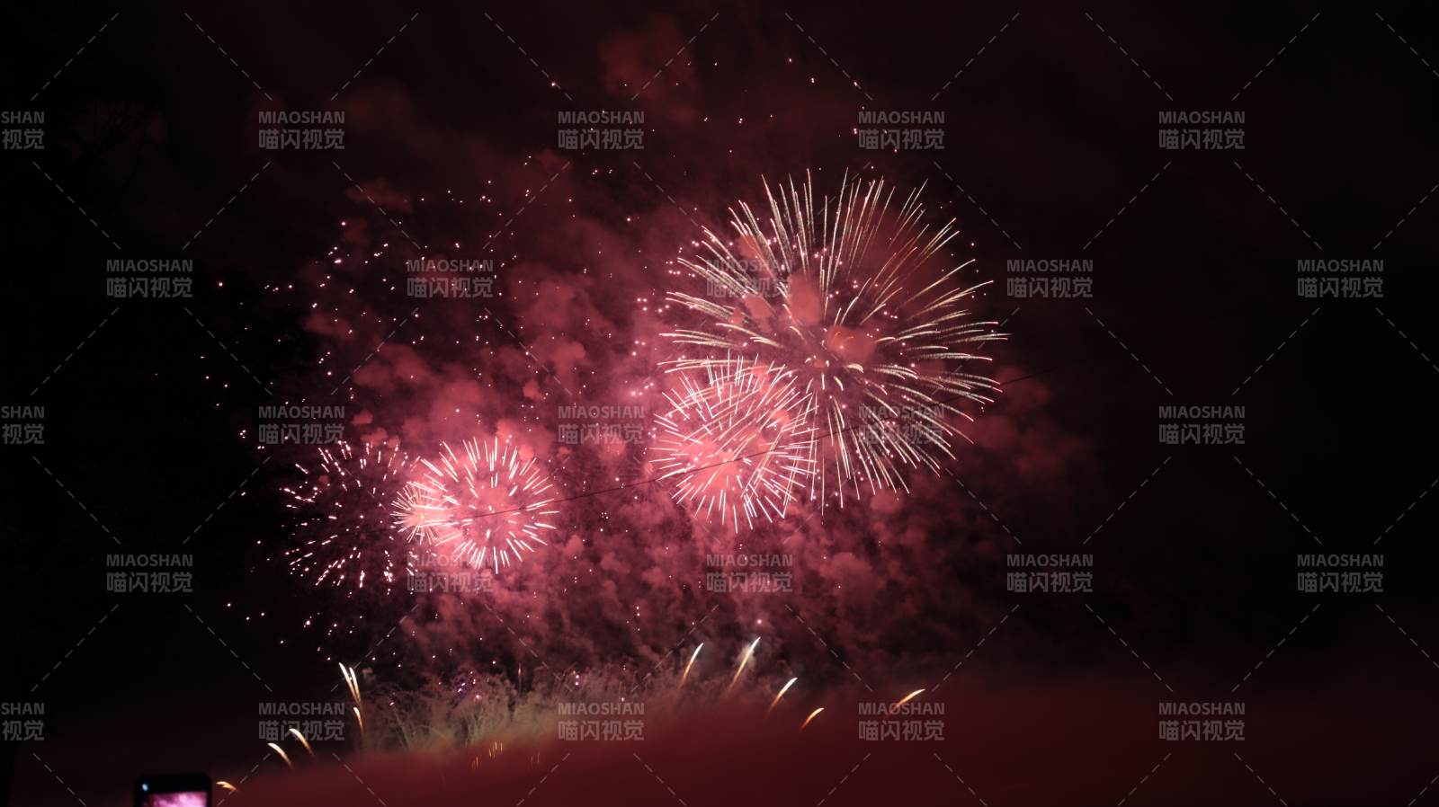 璀璨烟花夜空绽放图片