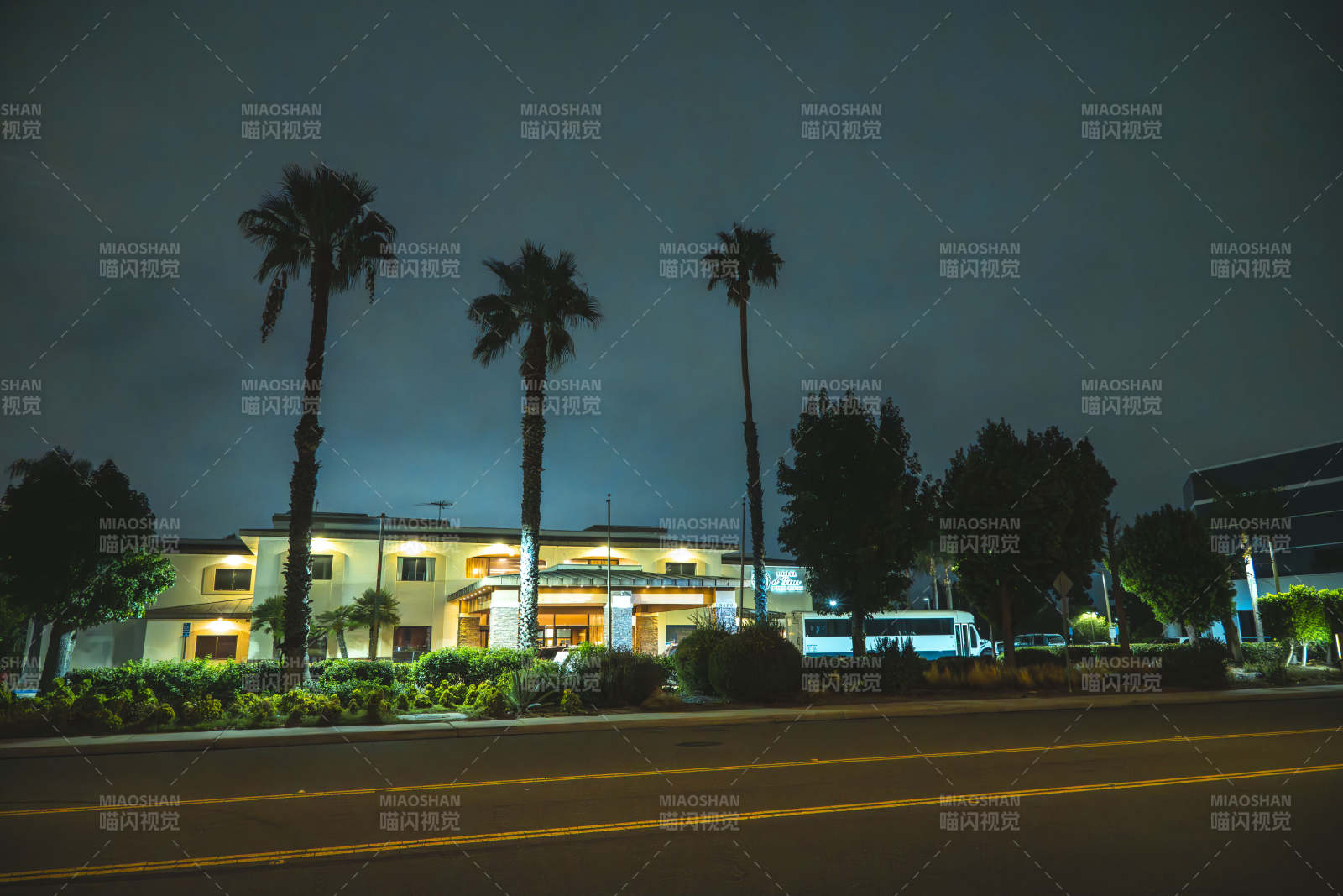 美国洛杉矶d'Liny酒店夜景图片